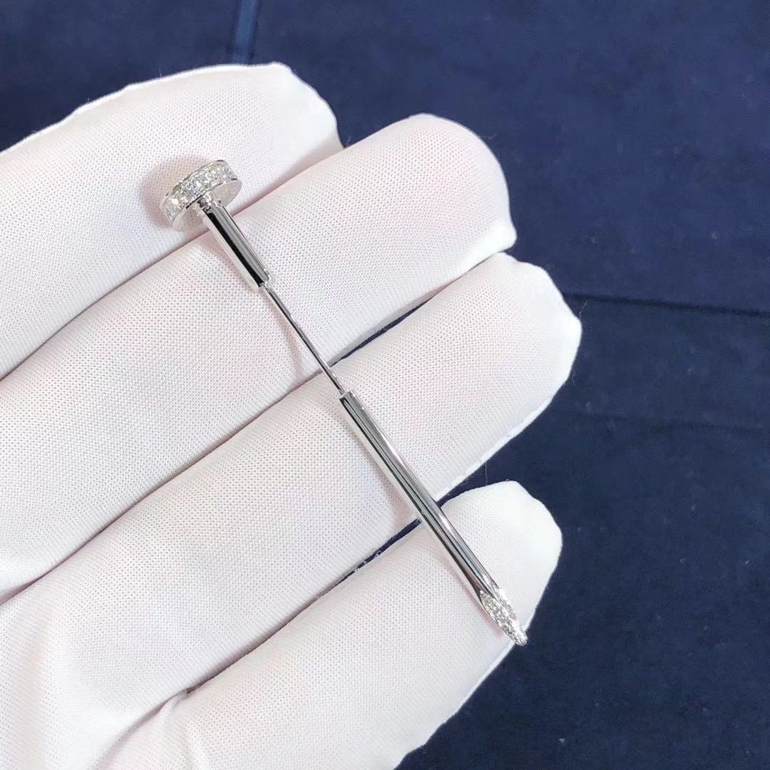 Authentic Cartier Juste Un Clou Tie Pin 18K White Gold Diamonds