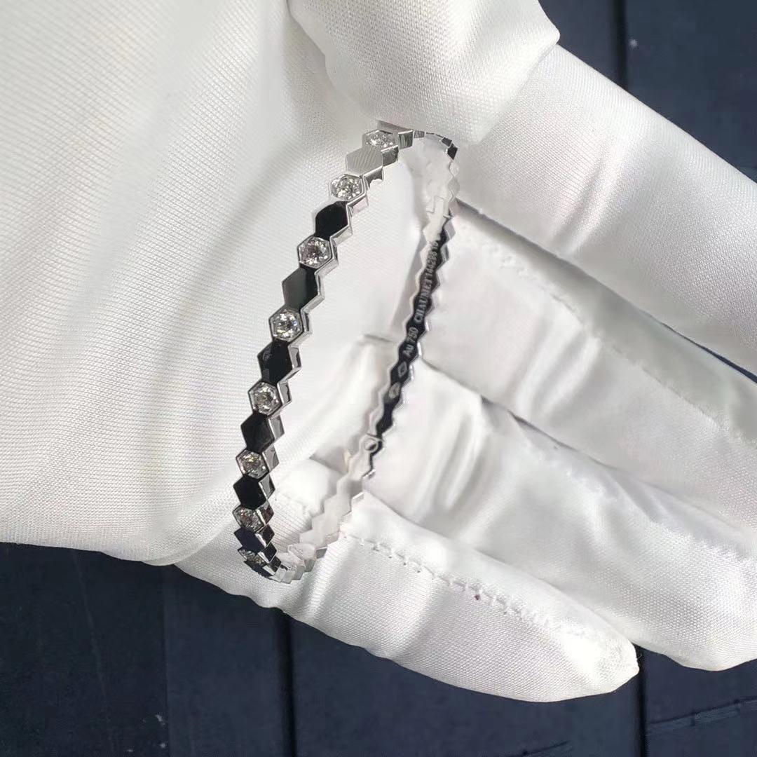 Chaumet Bee my Love Bracelet in 18kt White Gold with Brilliant-cut Diamonds