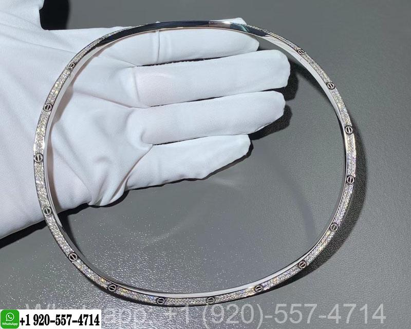 Cartier Love Necklace Collar 18K White Gold N7424352